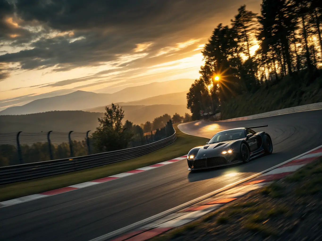 An action-packed photograph of a RUAL RACING hill climb competition, showcasing a car speeding uphill against a scenic backdrop. The image conveys the excitement and challenge of competitive motorsport.