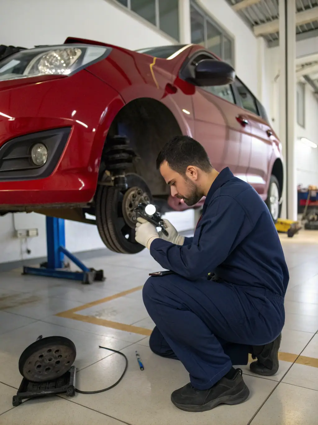 A RUAL RACING event with comprehensive safety checks being performed on a vehicle, emphasizing the organization's commitment to safety.
